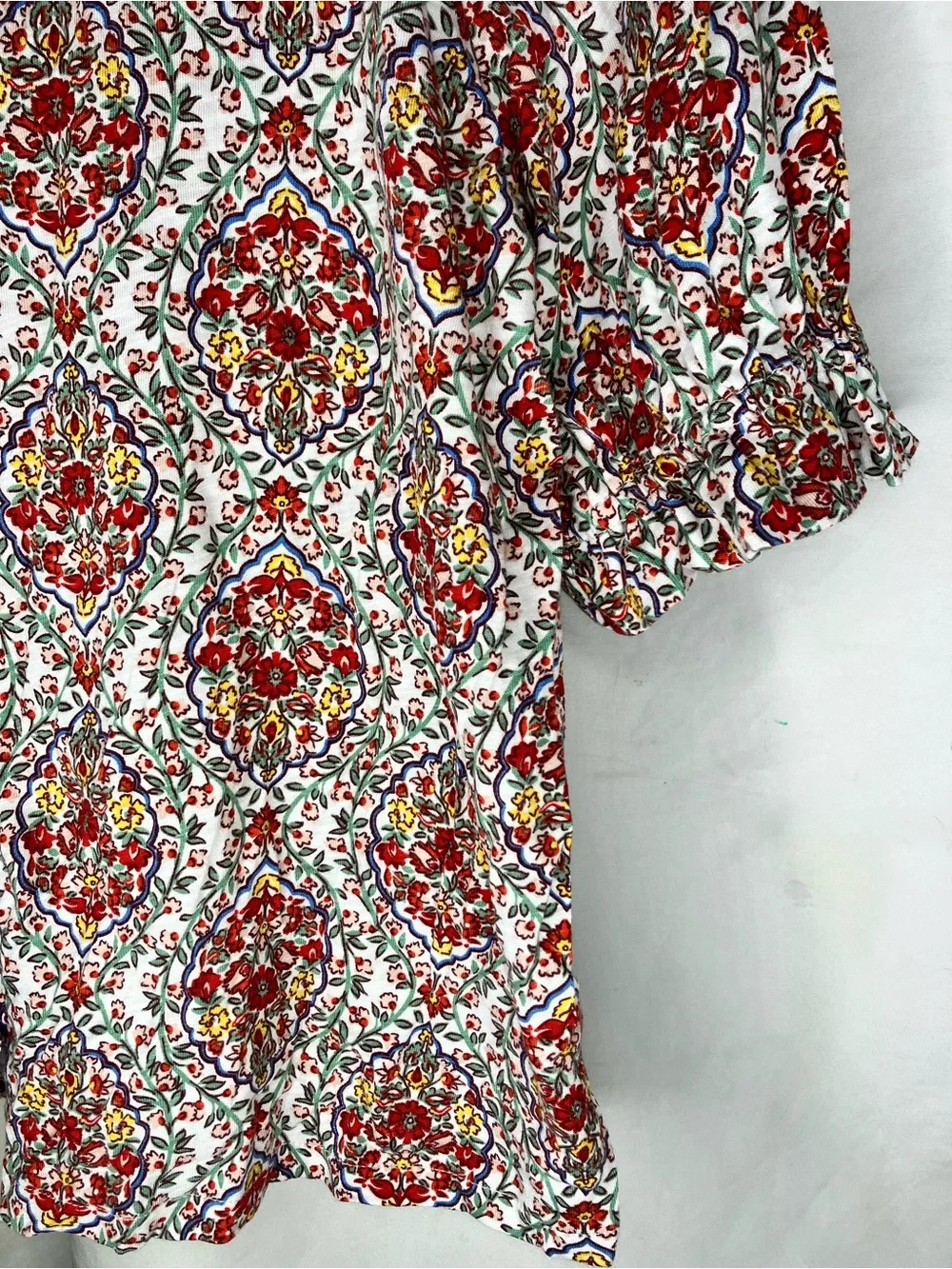 Boden floral puff sleeve top 10